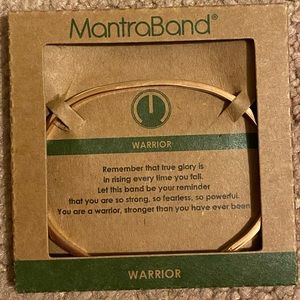 Mantraband Bracelet “Warrior” in Rose Gold